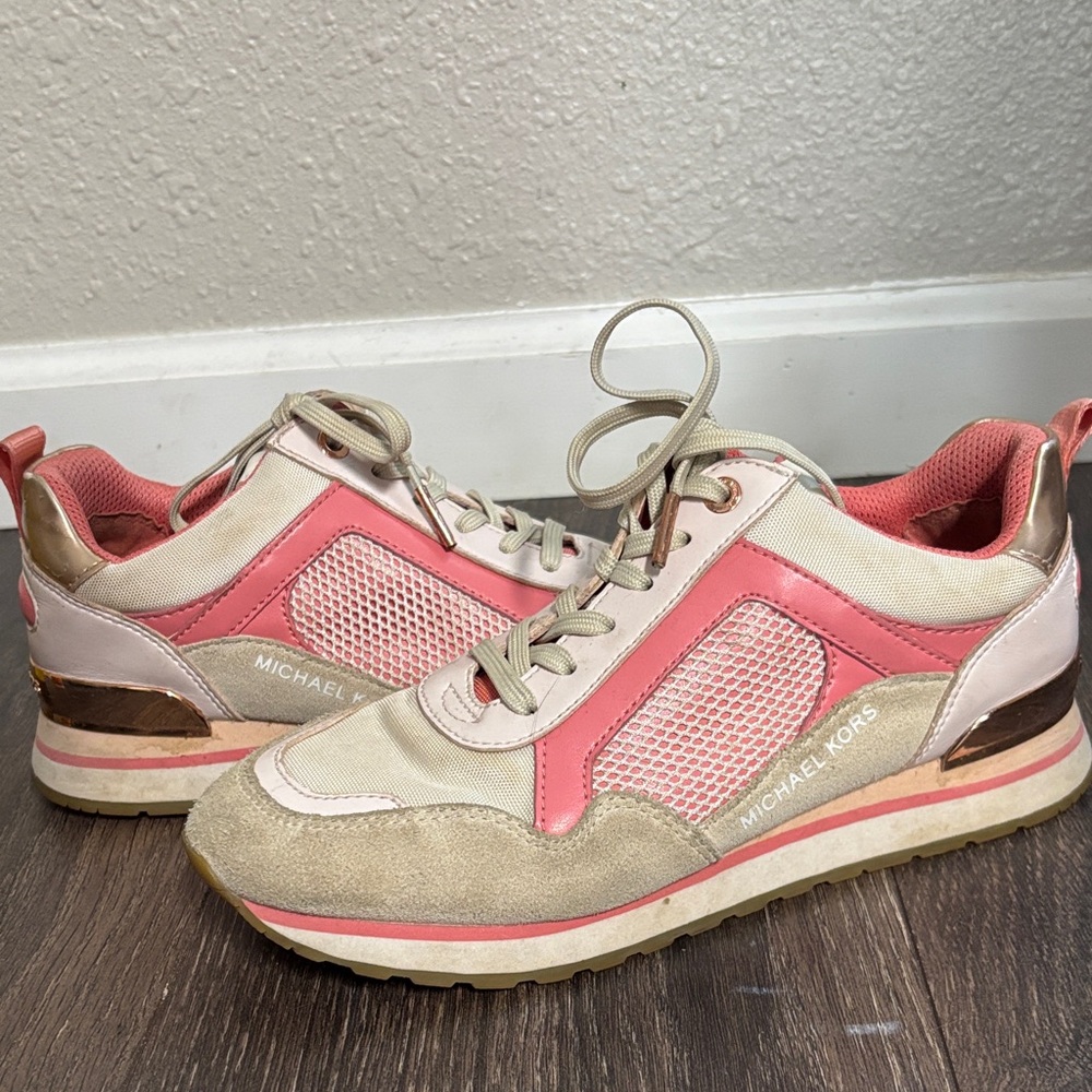Michael Kors Pink and Cream Women's Sneakers